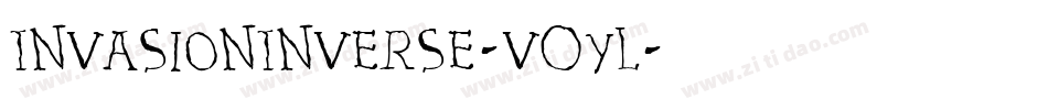 InvasionInverse-v0YL字体转换