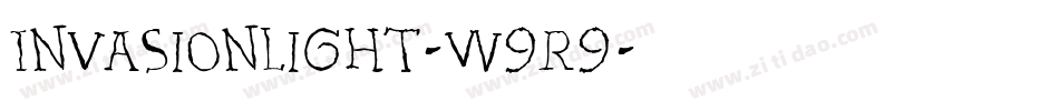 InvasionLight-w9r9字体转换