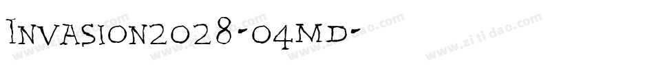 Invasion2028-04md字体转换