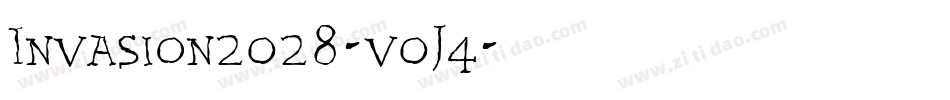 Invasion2028-v0J4字体转换