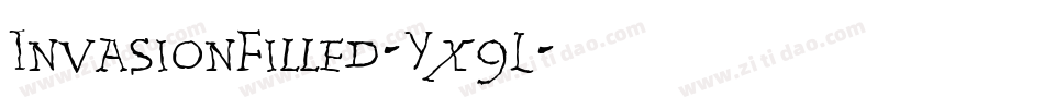 InvasionFilled-Yx9L字体转换