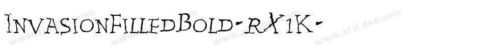 InvasionFilledBold-rX1K字体转换