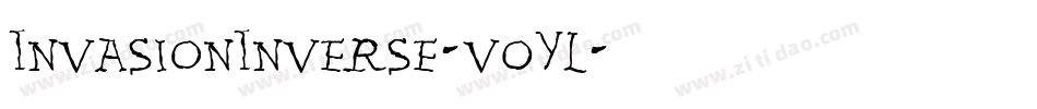 InvasionInverse-v0YL字体转换
