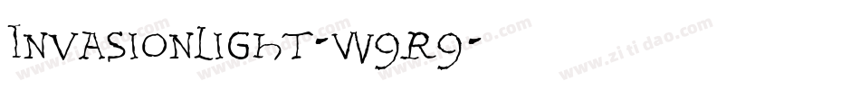 InvasionLight-w9r9字体转换