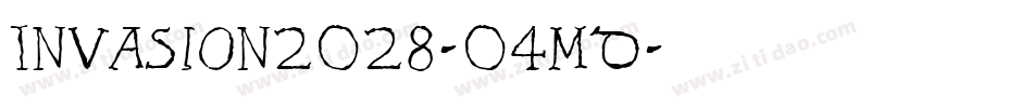 Invasion2028-04md字体转换