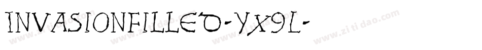 InvasionFilled-Yx9L字体转换
