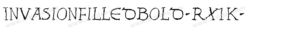 InvasionFilledBold-rX1K字体转换