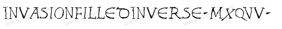 InvasionFilledInverse-Mxqv字体转换