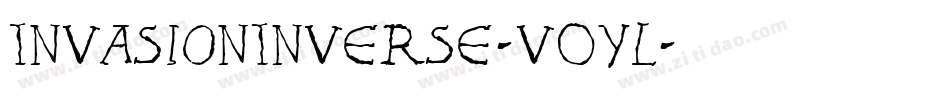 InvasionInverse-v0YL字体转换