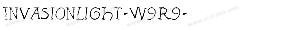 InvasionLight-w9r9字体转换