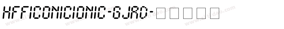 HffIconicIonic-GjRD字体转换