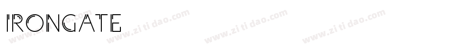 IRONGATE字体转换