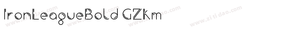 IronLeagueBold-GZKm字体转换
