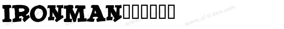 IRONMAN字体转换