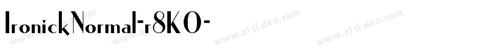 IronickNormal-r8KO字体转换