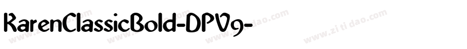 KarenClassicBold-DPV9字体转换