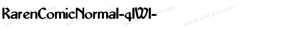 KarenComicNormal-4lWl字体转换
