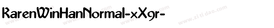 KarenWinHanNormal-xX9r字体转换
