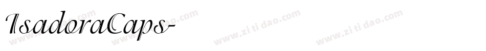 IsadoraCaps字体转换