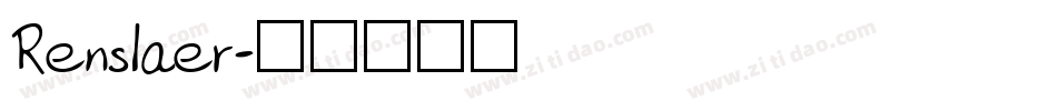 Renslaer字体转换