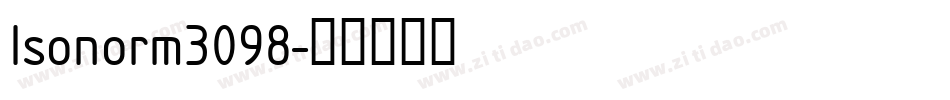 Isonorm3098字体转换