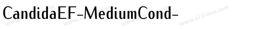 CandidaEF-MediumCond字体转换
