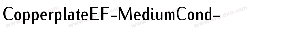 CopperplateEF-MediumCond字体转换