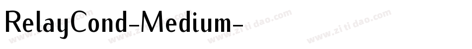 RelayCond-Medium字体转换