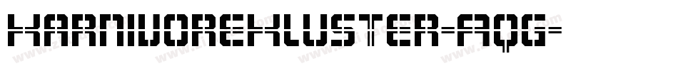 KarnivoreKluster-Aqg字体转换