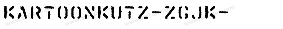 Kartoonkutz-ZGjK字体转换