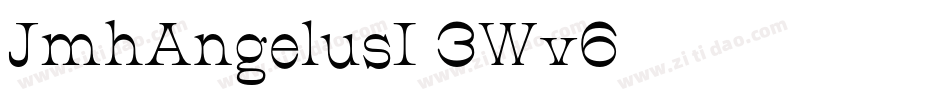 JmhAngelusI-3Wv6字体转换