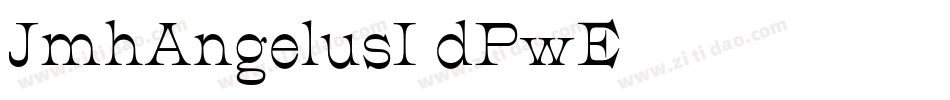 JmhAngelusI-dPwE字体转换