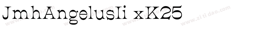 JmhAngelusIi-xK25字体转换