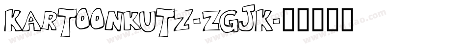 Kartoonkutz-ZGjK字体转换