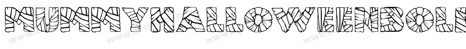 MummyHalloweenBold-51lKj字体转换
