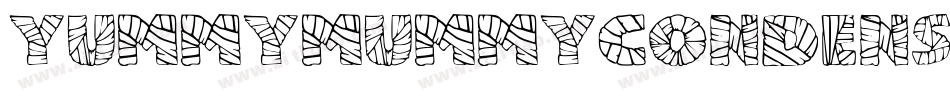 YummyMummyCondensed-BKo5字体转换