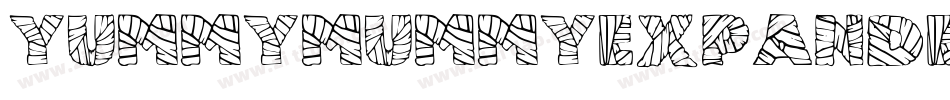 YummyMummyExpandedItalic-roAA字体转换