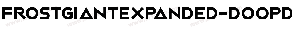 FrostGiantExpanded-DOOpD字体转换