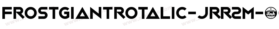 FrostGiantRotalic-JRR2m字体转换