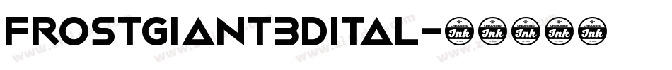 frostgiant3dital字体转换