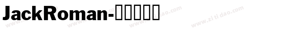 JackRoman字体转换