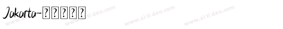 Jakarta字体转换