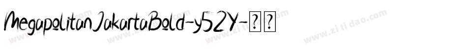 MegapolitanJakartaBold-y52Y字体转换