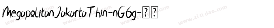 MegapolitanJakartaThin-nG6g字体转换