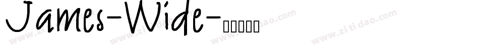 James-Wide字体转换
