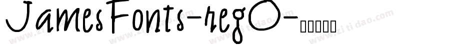 JamesFonts-regO字体转换
