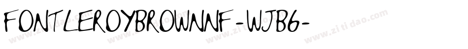 FontleroyBrownNf-wJB6字体转换