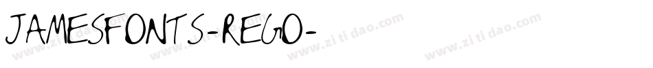 JamesFonts-regO字体转换