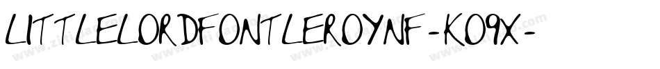 LittleLordFontleroyNf-KO9X字体转换
