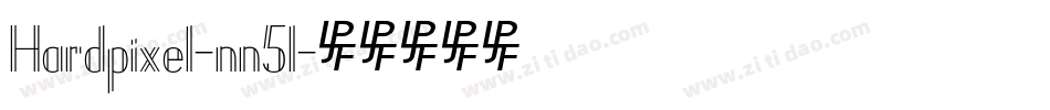 Hardpixel-nn51字体转换